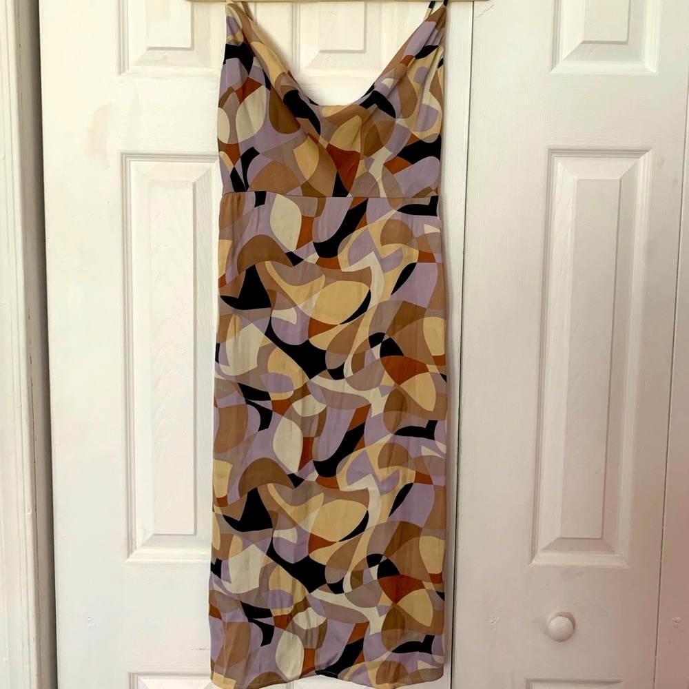 Forever 21 Geo Print Midi Dress